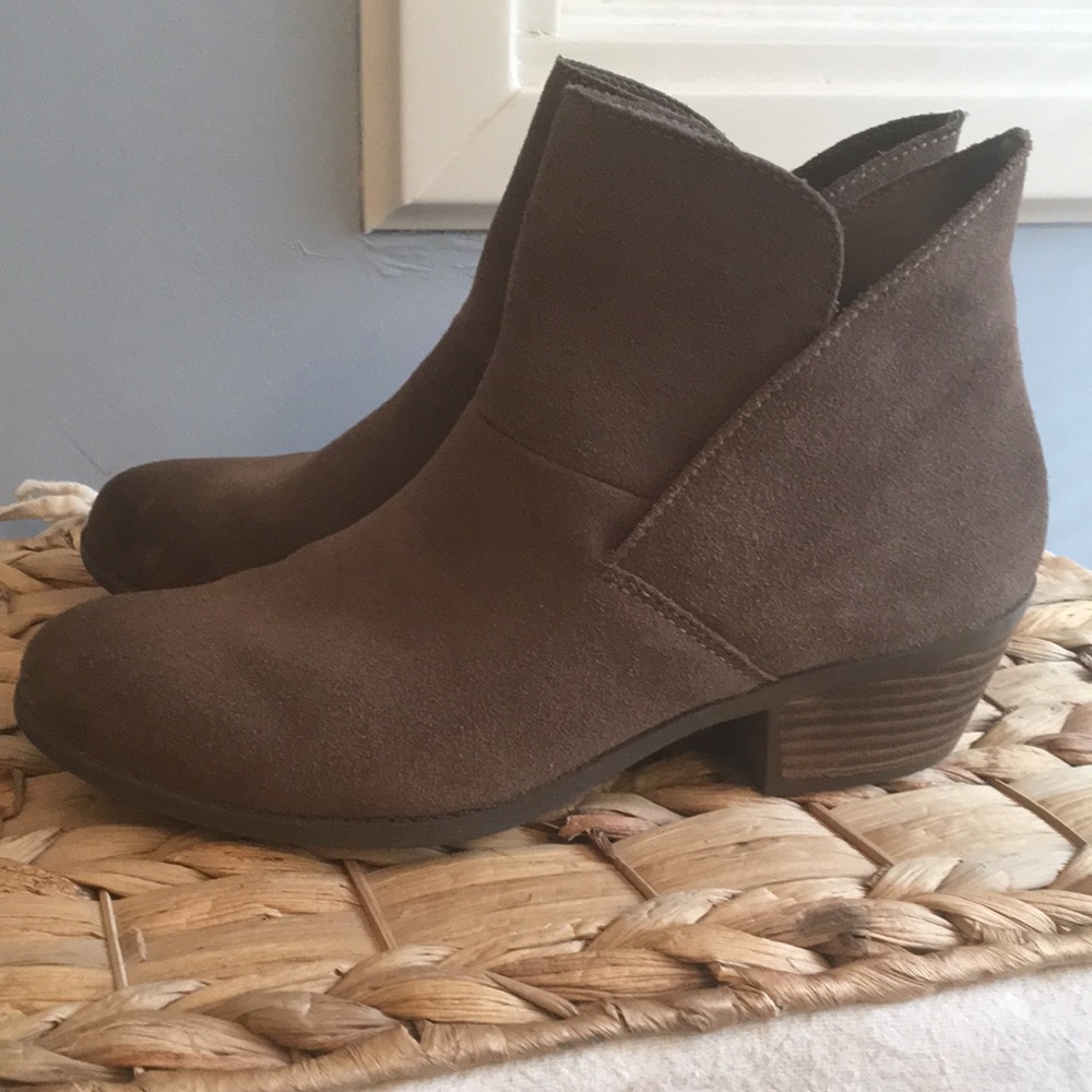 Suede booties size 7.5